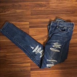 American Eagle Destroyed Skinny Jeans